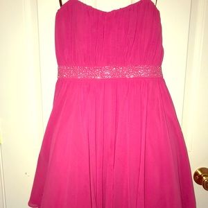 Pink High low formal dress. Super cute size 9